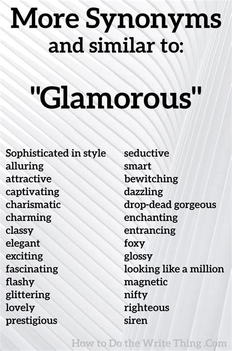 synonym glamorous